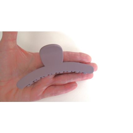 Long matte mauve lavender purple hair claw clip for long hair
