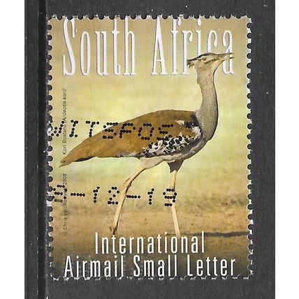 SOUTH AFRICA 2006 INTERNATIONAL AIRMAIL SMALL LETTER RATE KORI BUSTARD BIRD USED