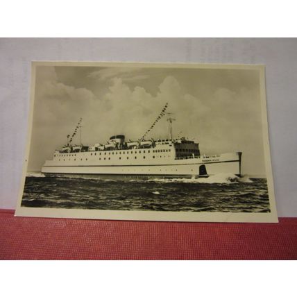 'THEODOR HEUSS' Danish Ferry unused vintage postcard RP #