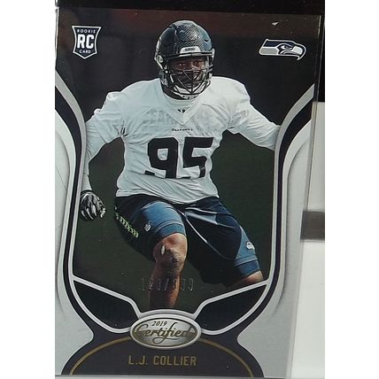 2019 Panini Certified L.J. COLLIER (Seahawks) Rookie Card #191 128/399
