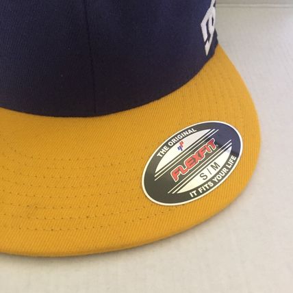 NEW DC Shoes Yupoong Flexfit Blue/Yellow Small/Medium Sized Cap