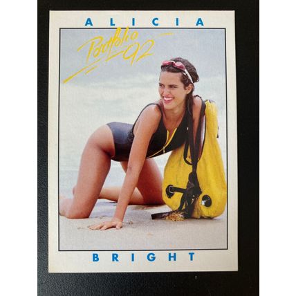 Portfolio '92 International Swimsuit Base trading card # 50 Alicia Bright (A)