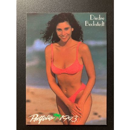 Portfolio 1993 Swimsuit Issue Base trading card # 68 Dierdre Beckstedt (A)