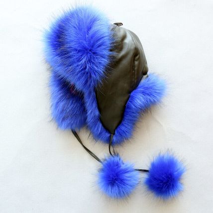 Women Kids Fur Faux Fox Ushanka Trapper Hat Winter Warm Russian Earflap Ski Cap