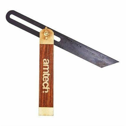 9" Wooden Sliding Bevel Gauge Hardwood Wokers Angle Finder Steel Blade