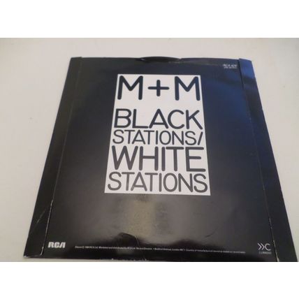 M+M - Black Stations/White Stations - 1984 - 7" Vinyl Single - RCA 426
