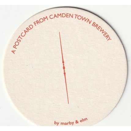 BEER MAT - CAMDEN TOWN BREWERY - MINE'S A .............. - (Cat No 054) - (2017)