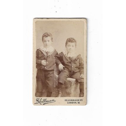 CDV, Young Children, S Killman Studio, Uxbridge Road, London.