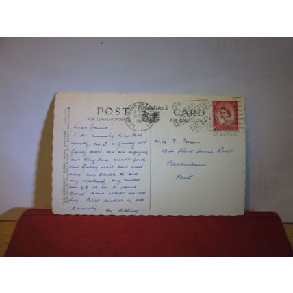LLANDUDNO BAY, CAERNARFONSHIRE, WALES used vint postcard by Valentine 1964 pm =