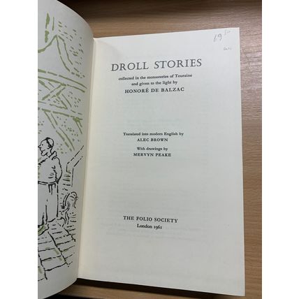 1961 FOLIO SOCIETY "DROLL STORIES" HONORE DE BALZAC HB BOOK (P6)