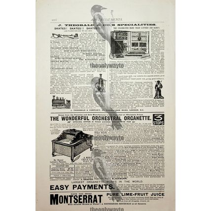 Wonderful Orchestral Organette + Victorian Adverts, Book Illustration, 1893