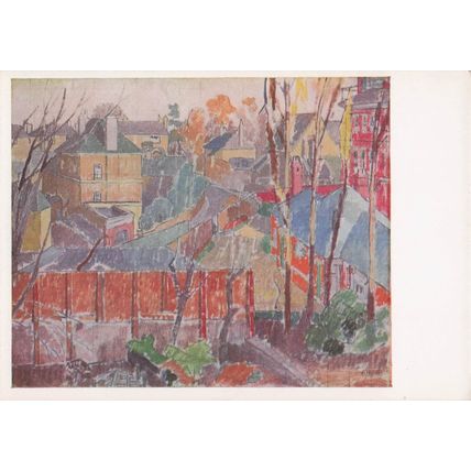 Spencer Gore From A Window In Cambrian Road Richmond Painting Postcard