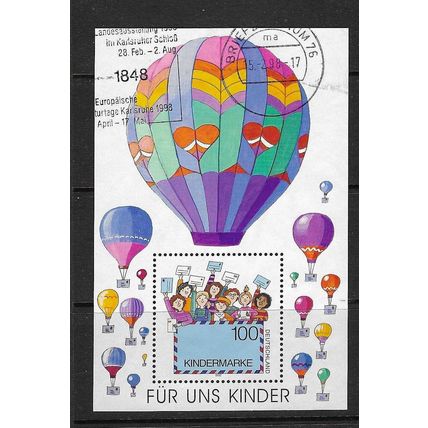 GERMANY 1997 FOR US CHILDREN SOUVENIR SHEET USED SG MS2781 #2