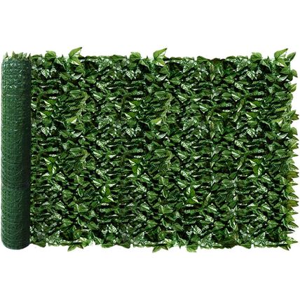 58"X117" Faux Leaf Privacy Fence Screen Artificial Laurel Leaves Fence Cover Wal