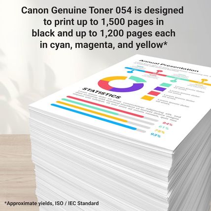 Canon 054 Genuine Black Toner Cartridge Compatible with Lbp622Cdw, Lbp623Cdw, Mf