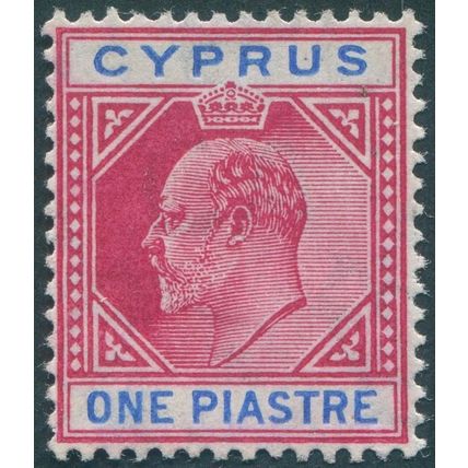 Cyprus 1904 1pi carmine & blue SG64 unused