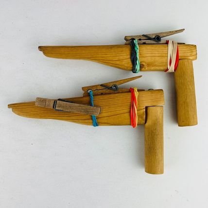 Rubber Band Toy Guns and Target