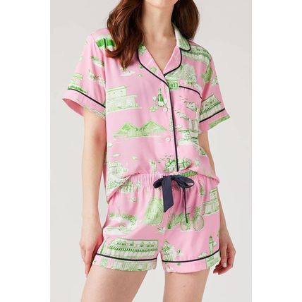 Pink Holiday Resort Short 2pcs Pajama Set
