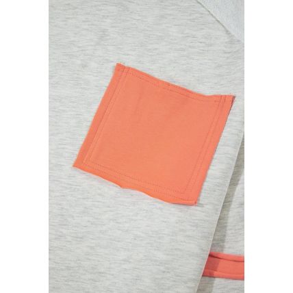 Apricot Western Aztec Patch Mineral Wash Loose Fit Top