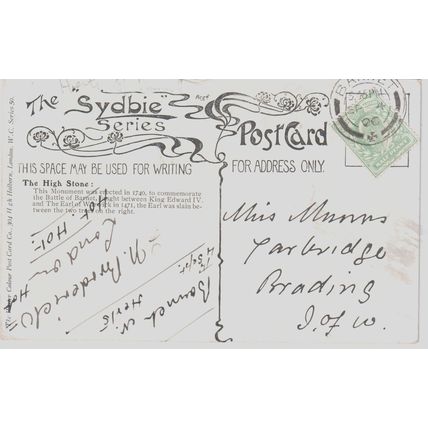 Artist Drawn High Stone Hadley Hertfordshire Postcard (QHER397)