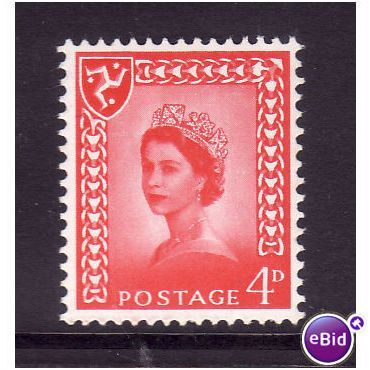 ISLE OF MAN 1968 SG 6 4d BRIGHT VERMILION U/M MINT