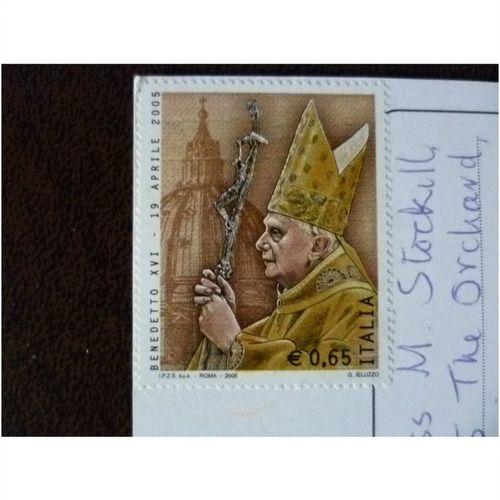 Italy 2005 Pope Benedict XVI fine used stamp SG2973 St Rufino Cathedral Assisi