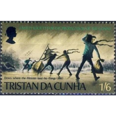 Tristan Da Cunha QEII 1969 Gospel 1s 6d Minister Unmounted Mint NHM SG 127 stamp