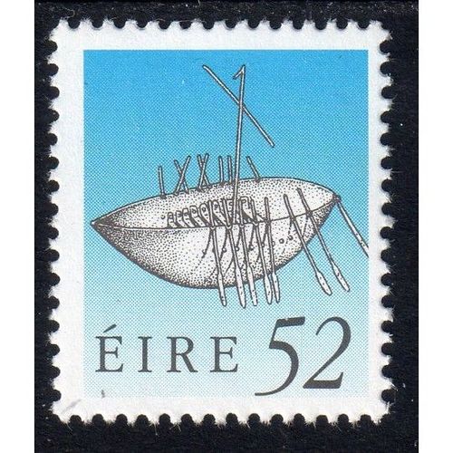 Ireland 1990 Sg762 52p black & new blue P.O. Fresh MNH (E2)