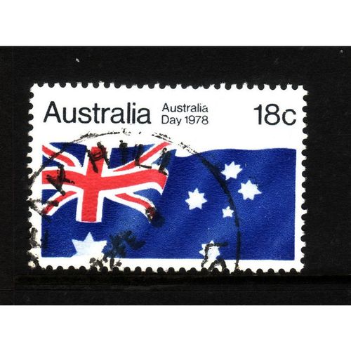 AUSTRALIA 1978 SG657 18c NATIONAL FLAG FINE USED#