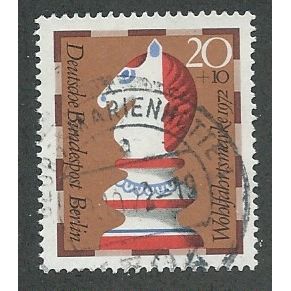 BERLIN -1972 20pf + 10 'HUMANITARIAN FUNDS' FINE USED (EBID44-795)