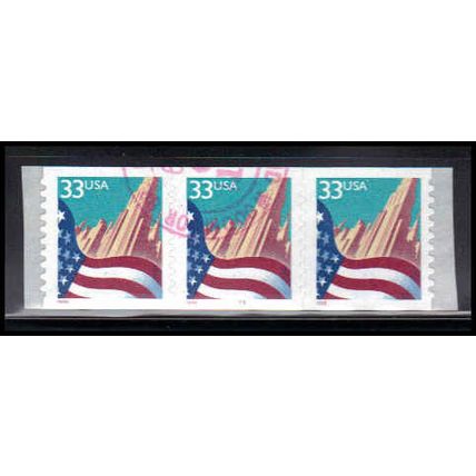 Used 3281 33c U.S. Flag Over City Fine PNC 8888/3 PA4085