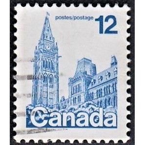 CANADA, 1977 12c Parliament Buildings, SG 872 (Scott #714), used