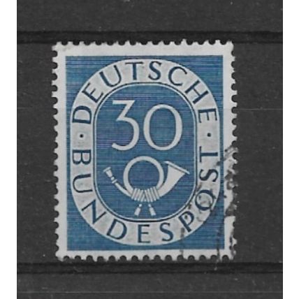 WestGermany.SG1054 30pf Numeral and Posthorn (Blue).Fine Used.Nov21