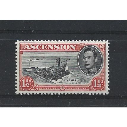 Ascension.SG40b 1 1/2d The Pier.Mounted Mint.Aug24a