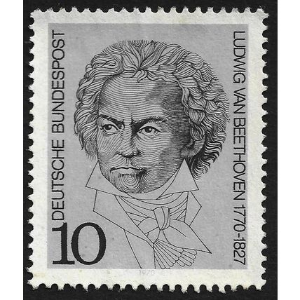 GERMANY 1970 Ludwig Van Beethoven 10pf Sc#1014 USED @M715