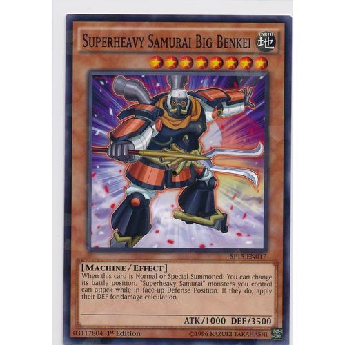 YuGiOh Arc-V SP15-EN017 Superheavy Samurai Big Benkei Shatterfoil 1st Edition