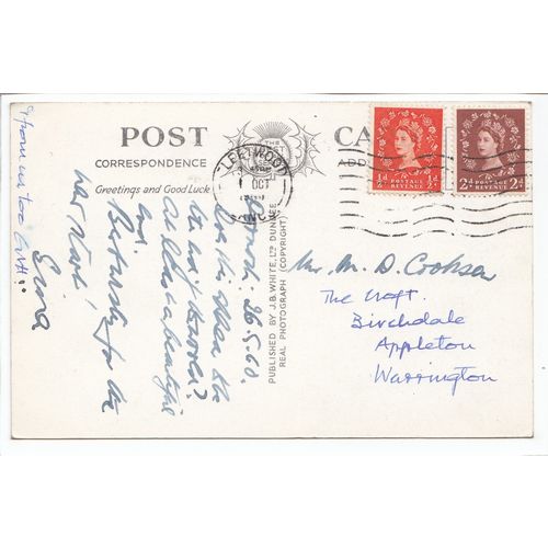 The Sands Dornoch Sutherland 1960 RP J B White Postcard A9207