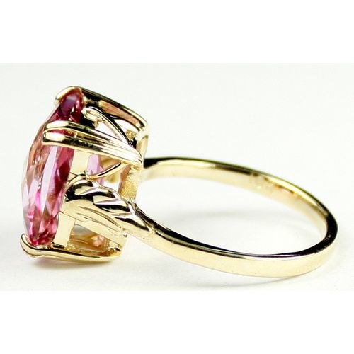 Pure Pink Topaz, 10KY Gold Ring, R188