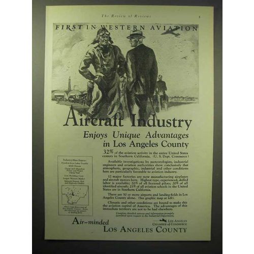 1929 Los Angeles Chamber of Commerce Ad - Aircraft