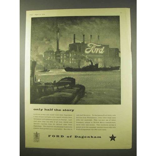 1954 Ford Car Ad - Only Half the Story