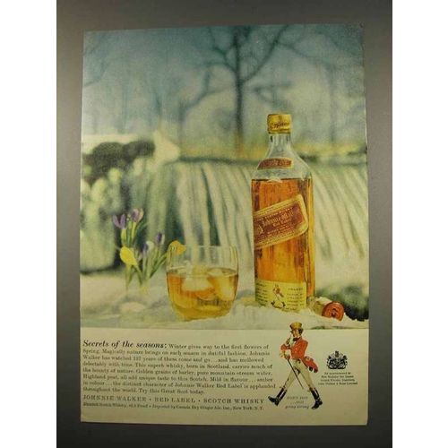 1957 Johnnie Walker Scotch Ad - Secrets of the Seasons