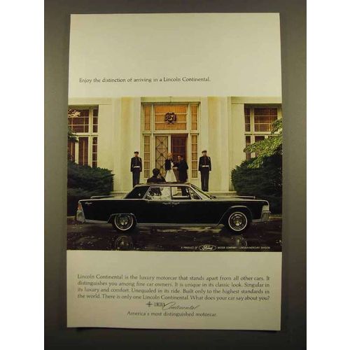 1965 Lincoln Continental Ad