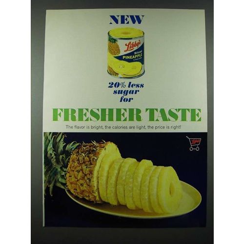 1965 Libby's Pineapple Ad - Fresher Taste