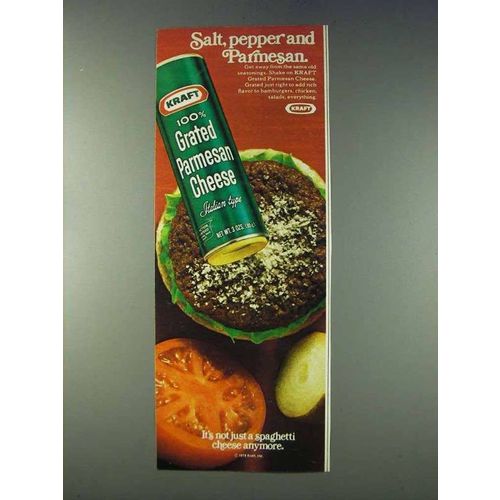 1978 Kraft Grated Paresan Cheese Ad - Salt, Pepper