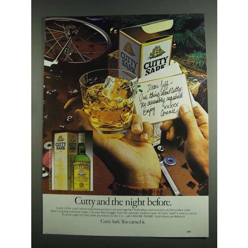 1984 Cutty Sark Scotch Ad - The Night Before