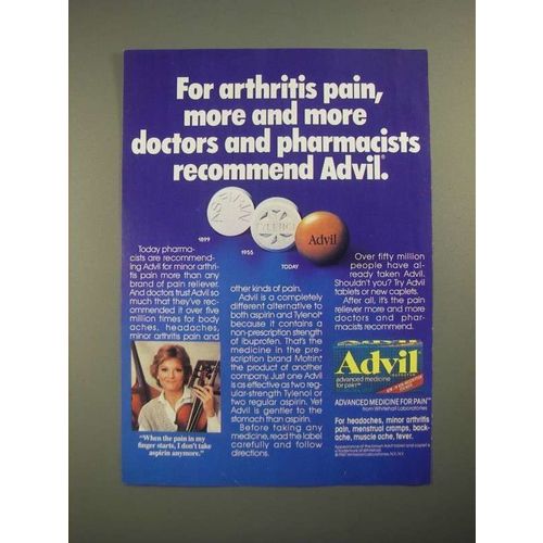 1987 Advil Medicine Ad - For Arthritis Pain