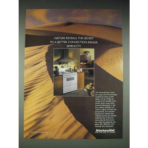 1995 KitchenAid Gas Convection Range Ad - Simplicity
