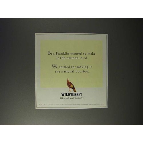 1995 Wild Turkey Bourbon Ad - The National Bourbon