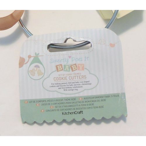 Cookie Cutter 3 piece set KitchenCraft Sweetly Does It