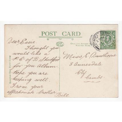 Warwick Road Bishop's Stortford Postcard RP Hertfordshire
